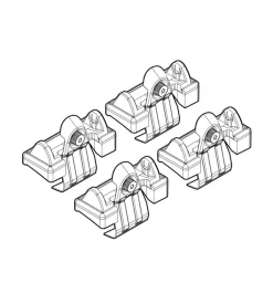 Kit attacchi per barre auto portatutto skodia octavia 4d 09/04>  n21041