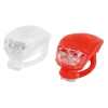 Kit lampeggianti a led per bicicletta lampa anteriore e posteriore in silicone - 92043