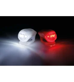 Kit lampeggianti a led per bicicletta lampa anteriore e posteriore in silicone - 92043