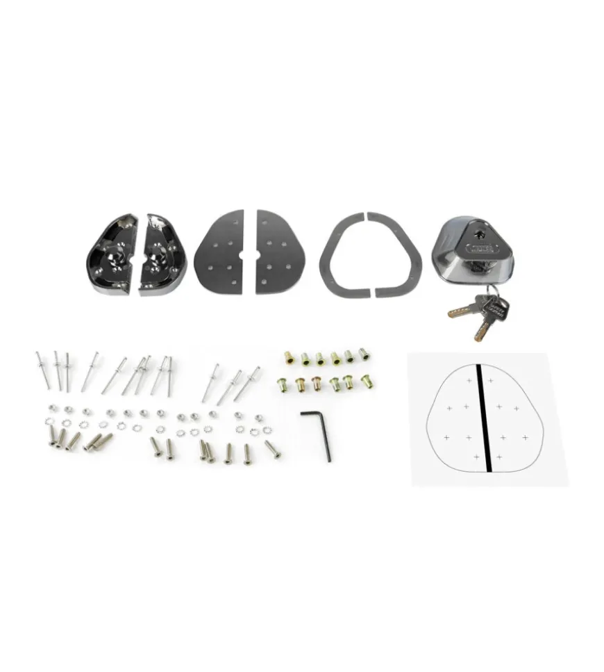 Kit 2 serrature aggiuntive per porte veicoli commerciali lampa "vigilant" - 65412