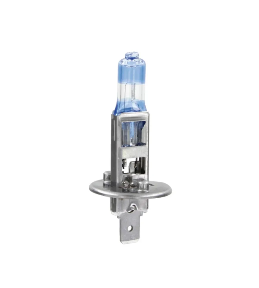 Lampada alogena 12v xenon top +120% luce - h1 - 55w - p14,5s - 2 pz - scatola 58600