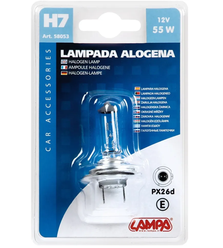 Lampada h7 55w 12v. 58053