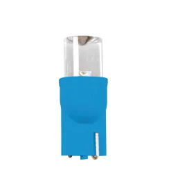 Lampada 1 led colour-led wide 12v - (t10) - w2,1x9,5d - 2 pz  - scatola - blu  58145