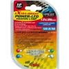 Lampada siluro 6 led 12v - 13x35 mm - sv8,5-8 - 1 pz  - d/blister - blu  58427