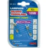 Lampada siluro 12v - 11x31 mm - 10w - sv8,5-8 - 2 pz  - d/blister  58113