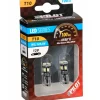 Lampada 12v hyper-led 24 - 8 smd x 3 chips - (t10) - trifocus - w2,1x9,5d - 2 pz  58464