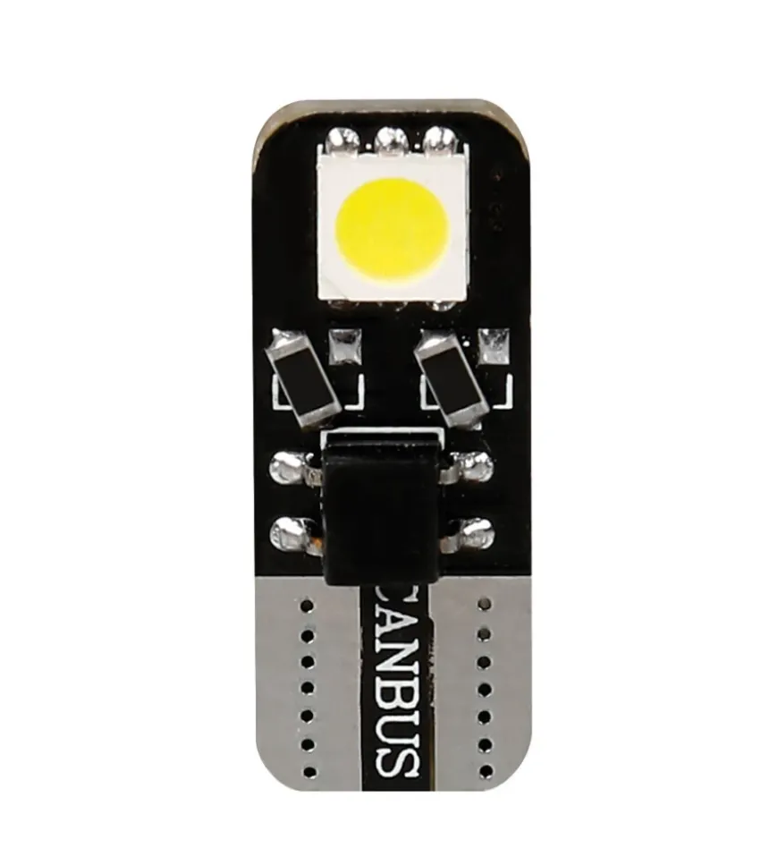 Lampada 12v hyper-led 6 - 2 smd x 3 chips - (t10) - bifocus - w2,1x9,5d - 2 pz 58461