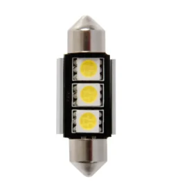 Lampada 12v hyper-led 9 - 3 smd x 3 chips - (c5w) - 10x36 mm - sv8,5-8 - 1 pz  58450