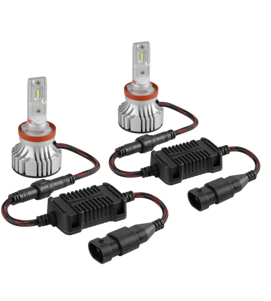 Lampade led per auto 9-32v halo led serie 7 compact - (h8-h9-h11-h16) - 36w - pgj19-x - 2 pz - scatola 57779