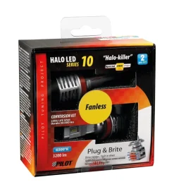 Lampade led per auto 9-32v halo led serie 10 halo killer - (h8-h9-h11-h16) - 20w - pgj19-x - 2 pz  - scatola  57732