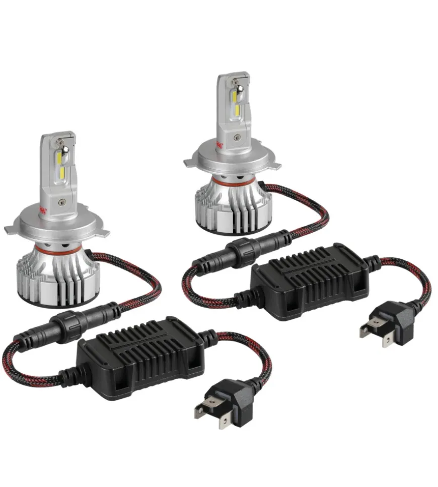Lampade led per auto 9-32v halo led serie 7 compact - (h4) - 36w - p43t - 2 pz - scatola 57777