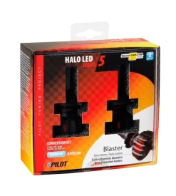 Lampade led per auto 9-32v halo led serie 5 blaster - (h4) - 20w - p43t - 2 pz  - scatola  57791