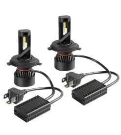Lampade led per auto 9-32v halo led serie 9 ultra power compact - (h4) - 45w - p43t - 2 pz  - scatola  57763