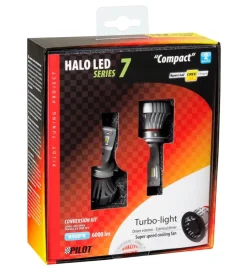 Lampade led per auto 9-32v halo led serie 7 compact - (h7) - 36w - px26d - 2 pz - scatola 57778