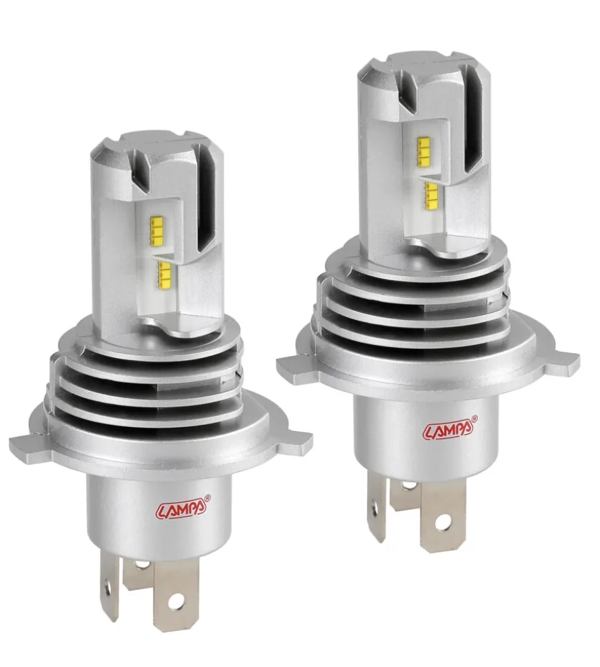 Lampade led per auto 9-32v halo led serie 8 halo killer - (h4) - 25w - p43t - 2 pz - scatola 57770