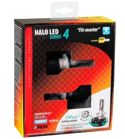 Lampade led per auto 9-32v halo led serie 4 fit-master - (h7) - 25w - px26d - 2 pz  - scatola  57799