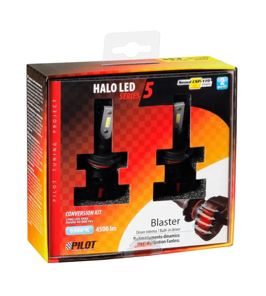 Lampade led per auto 9-32v halo led serie 5 blaster - (h7) - 20w - px26d - 2 pz - scatola 57792
