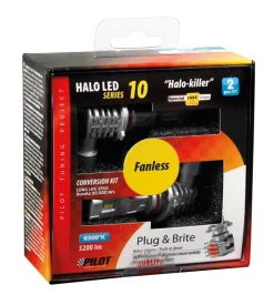 Lampade led per auto 9-32v halo led serie 10 halo killer - (h10-hb3 9005) - 20w - p20d - 2 pz  - scatola  57733