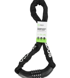 Lucchetto a catena per bicicletta sparco nero con combinazione
