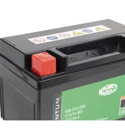 Magneti marelli batteria moto e scooter 7ah 12v 90a tecnologia agm sigillata polo positivo sinistro