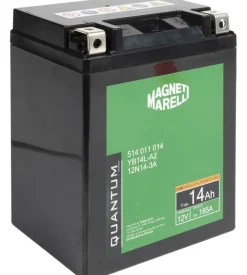 Magneti marelli batteria moto e scooter 14ah 12v 185a tecnologia agm sigillata polo positivo destro