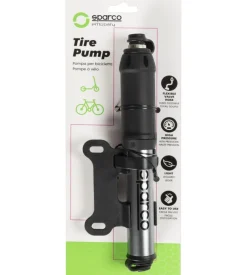Mini pompa per bicicletta sparco in alluminio grigio