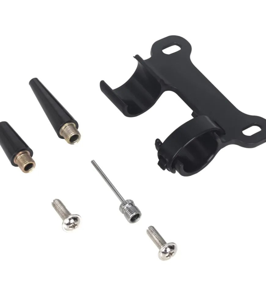 Mini pompa per bicicletta sparco in alluminio grigio