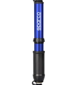 Mini pompa per bicicletta sparco blu in alluminio