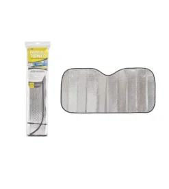 Parasole termoriflettente parabrezza per auto 2 lati 130x60 cm