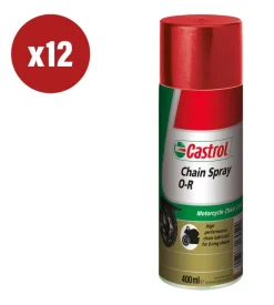 12 pezzi olio castrol chain spray o r 0,4lt