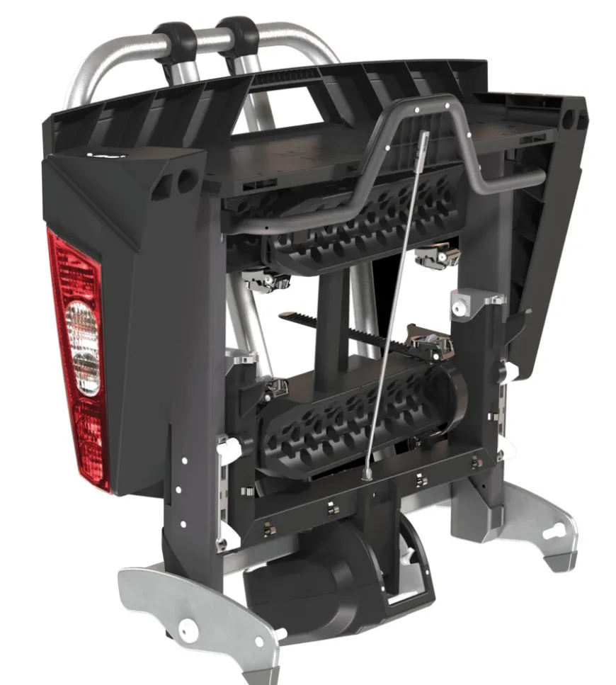 Portabiciclette per gancio traino "foldclick" per 2 bici - y8002489
