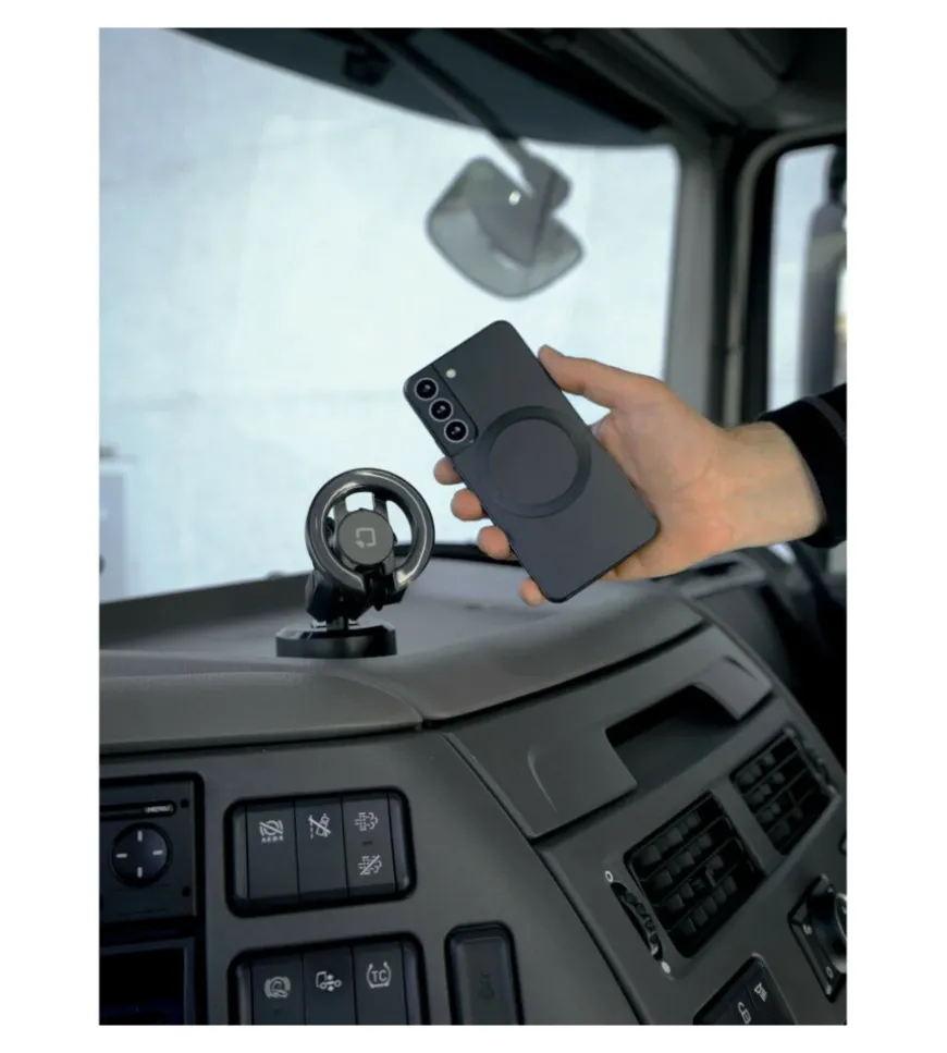 Porta telefono magnetico lampa "magpro" con attacco a ventosa adesiva orientabile e ruotabile - 91805