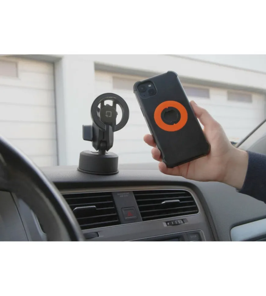 Porta telefono magnetico lampa "magpro" con attacco a ventosa adesiva orientabile e ruotabile - 91805