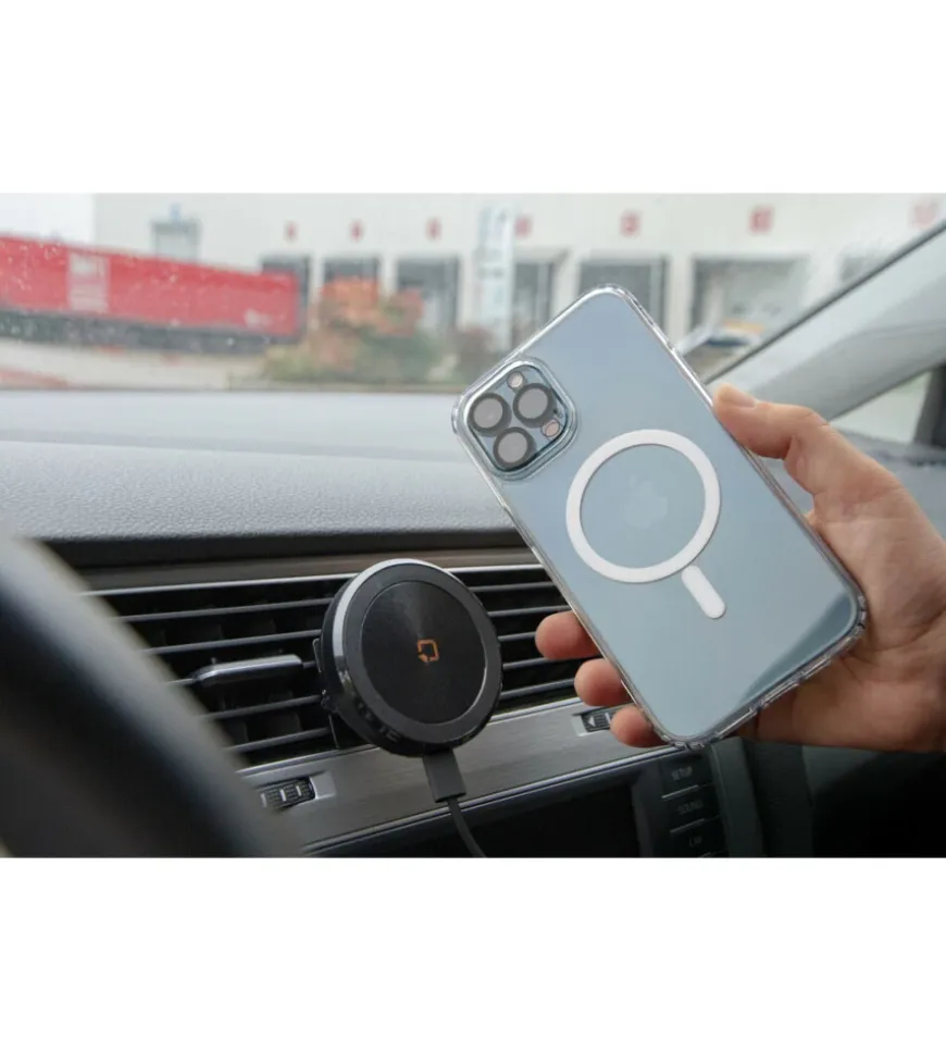 Porta telefono magnetico lampa "mag wireless airvent" per bocchetta d'aerazione con ricarica wireless - 91802