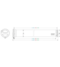 Portatutto per auto t400 kargo-tube, 3 staffe - 405 cm  n11052