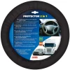 Protector 2 in 1, coprivolante elasticizzato in poliestere - nero  33146