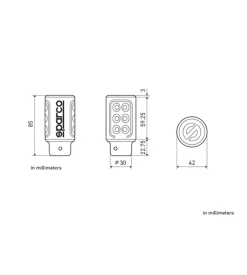 Racing pomello del cambio manuale universale per auto