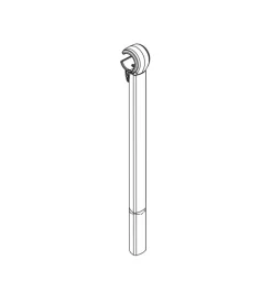 Ricambio braccetto ferma telaio 290 mm per portabici foldclick  yck679