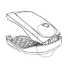 Ricambio morsetto per telaio portabici foldclick e justclick  yck622
