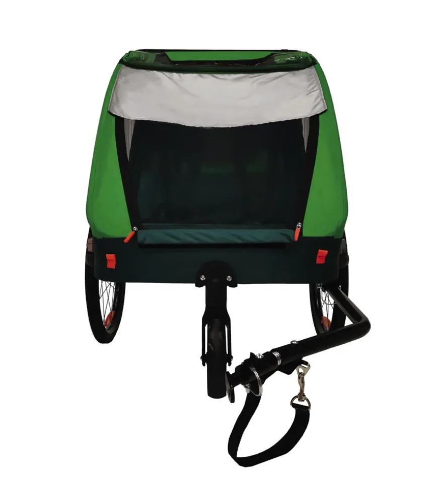 Rimorchio passeggino bici bellelli "trailblazer" 2 in 1 verde chiaro, 41 kg