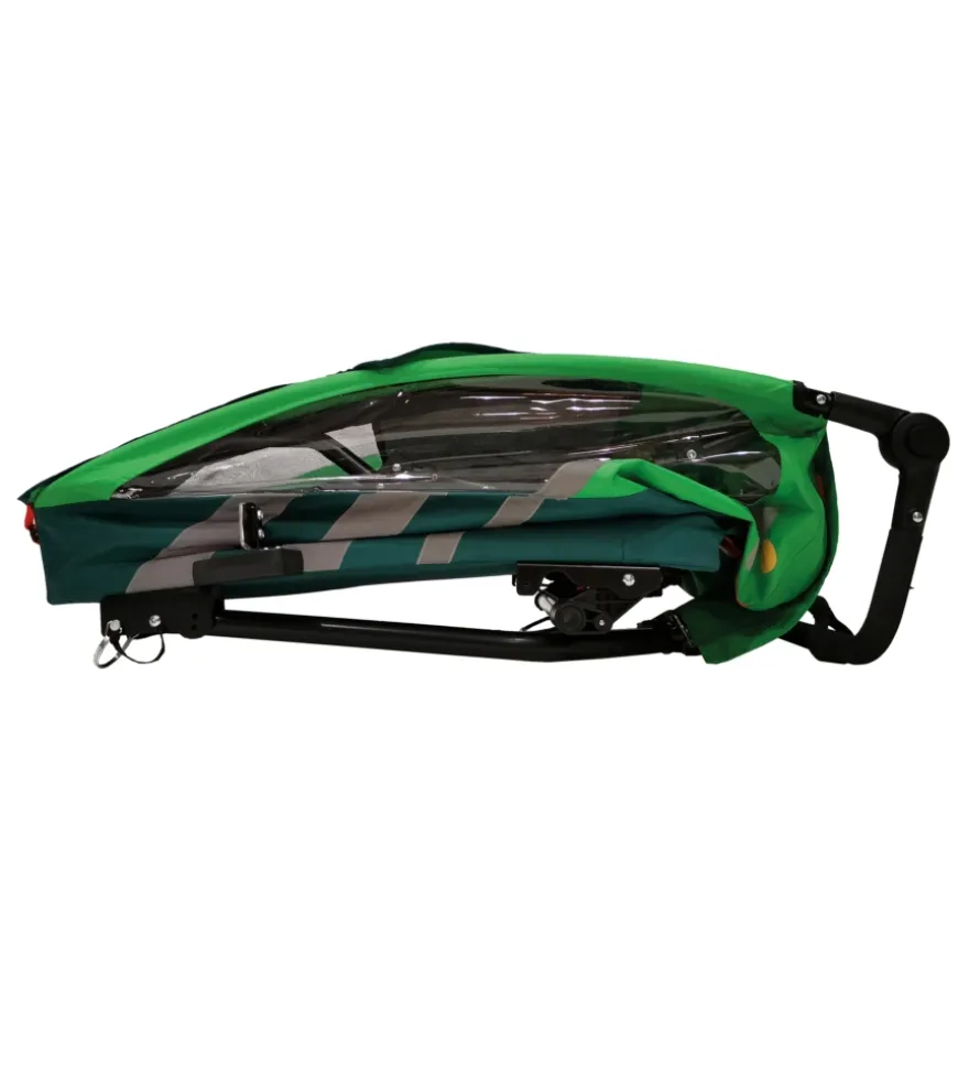 Rimorchio passeggino bici bellelli "trailblazer" 2 in 1 verde chiaro, 41 kg