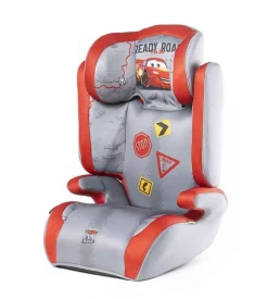 Seggiolino auto disney "cars" per bambini con altezza da 100 a 150 cm, ece r129