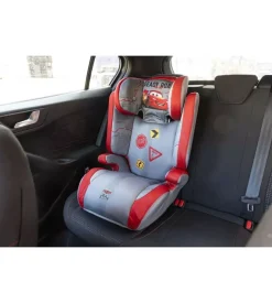 Seggiolino auto disney "cars" per bambini con altezza da 100 a 150 cm, ece r129