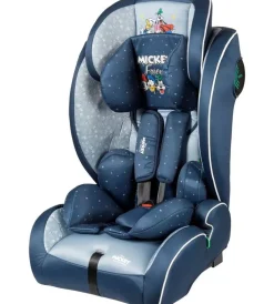 Seggiolino auto disney "mickey mouse" per bambini con altezza da 76 a 150 cm, ece r129
