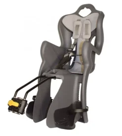 Seggiolino bici posteriore bellelli "b-one lux" grigio scuro, portata massima 22 kg