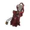 Seggiolino bici posteriore bellelli "b-one" bordeaux, portata massima 22 kg