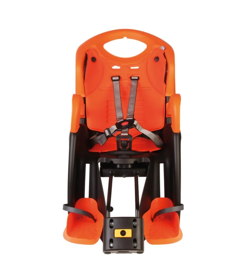 Seggiolino bici posteriore bellelli "tiger" arancione portata massima 22 kg