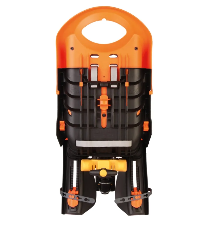 Seggiolino bici posteriore bellelli "tiger" arancione portata massima 22 kg