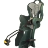 Seggiolino bici posteriore bellelli "b-one lux" verde, portata massima 22 kg