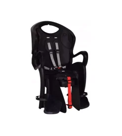Seggiolino bici posteriore "tiger lux easy" nero, portata massima 22 kg
